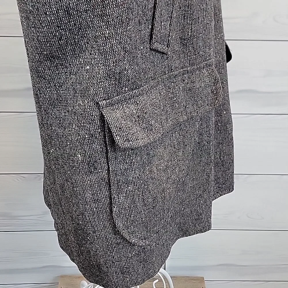 Vintage PENDLETON Car Coat Wool Donegal Tweed Jacket Mens Size 46 Long